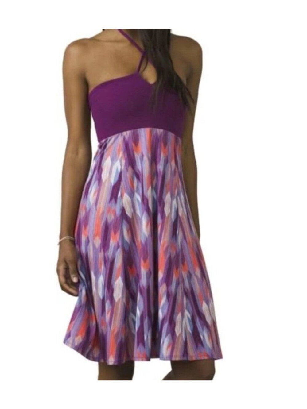 Prana Solana Dress Women’s Size XL Stylish Multicolor Geometric Camping Outdoor